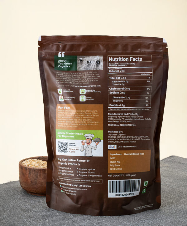 Organic Basmati Brown Rice