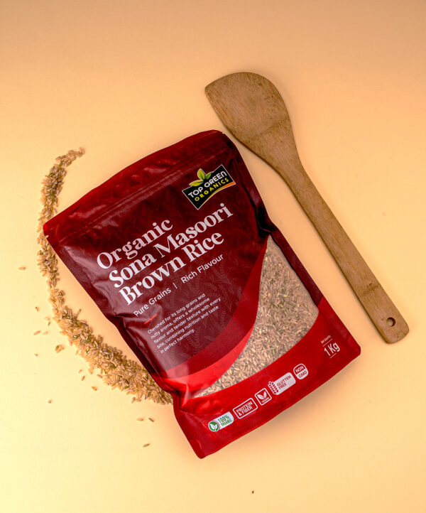 Organic Sona Masoori Brown Rice